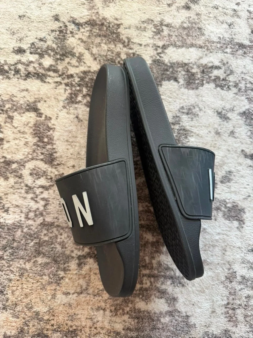 DSQUARED Black ICON Slide Sandals for Men